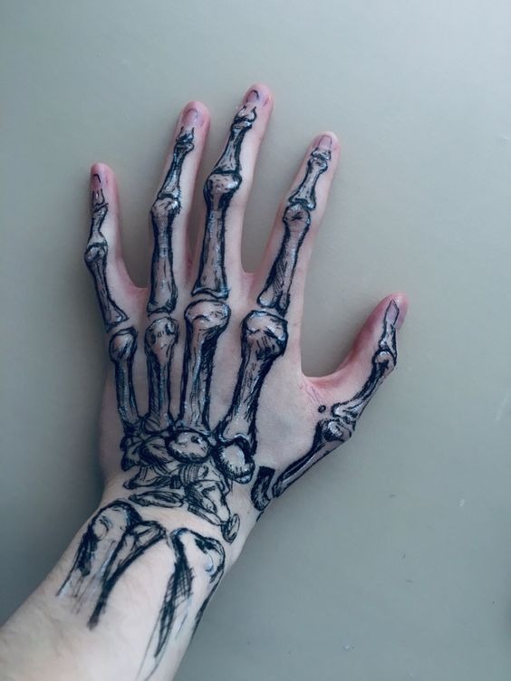 Scribbled Sketch Art Tattoo Design