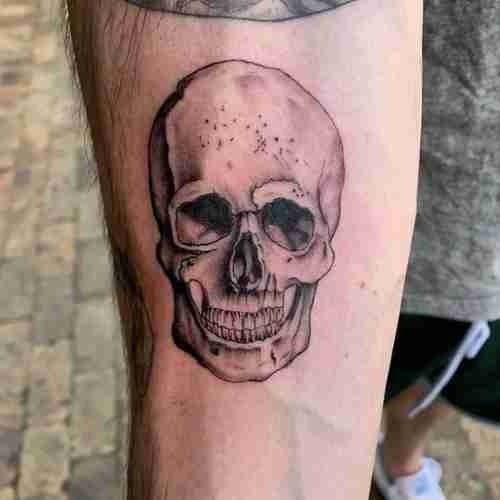 Geometric Skull Design Tattoo Design