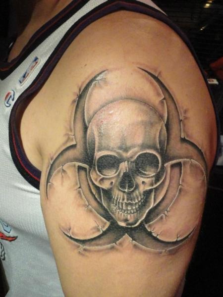 Skull with Swing Scene Tattoo Tattoo Design