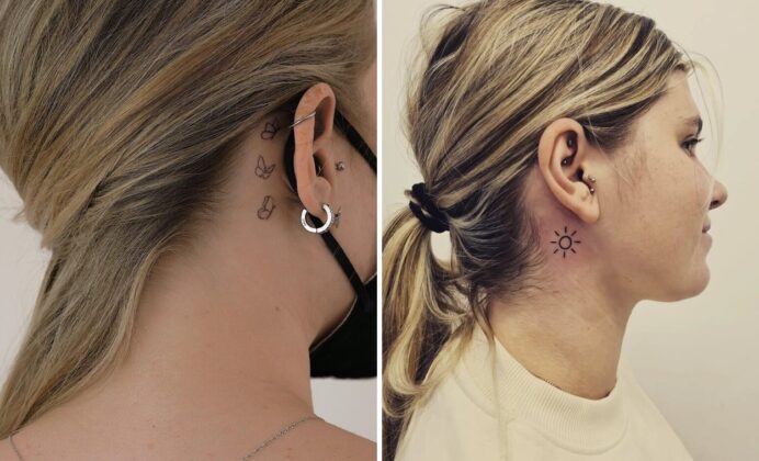 36 Small Behind the Ear Tattoos for Women: Subtle & Stylish Ink