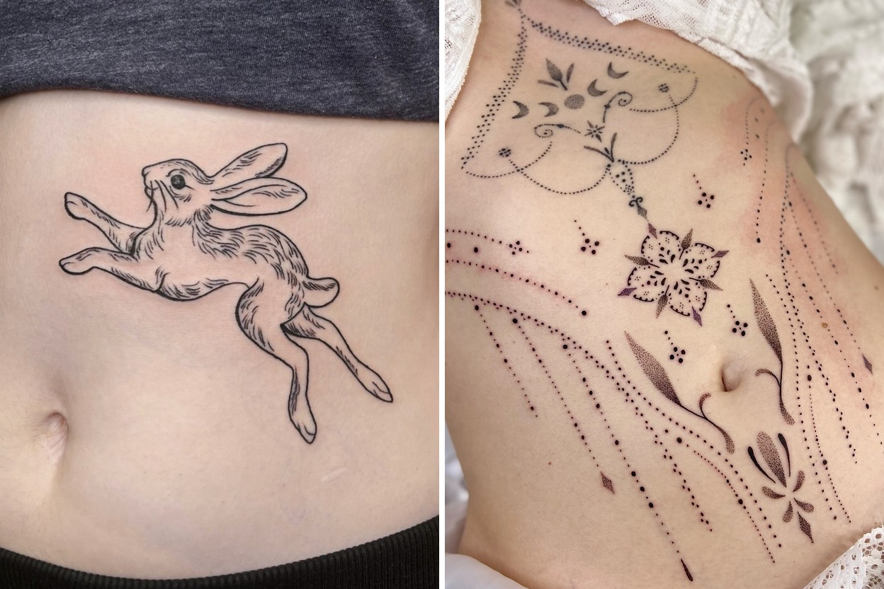Women Stomach Tattoo Ideas That Demand Attention and Admiration Featured Lookbook Collage
