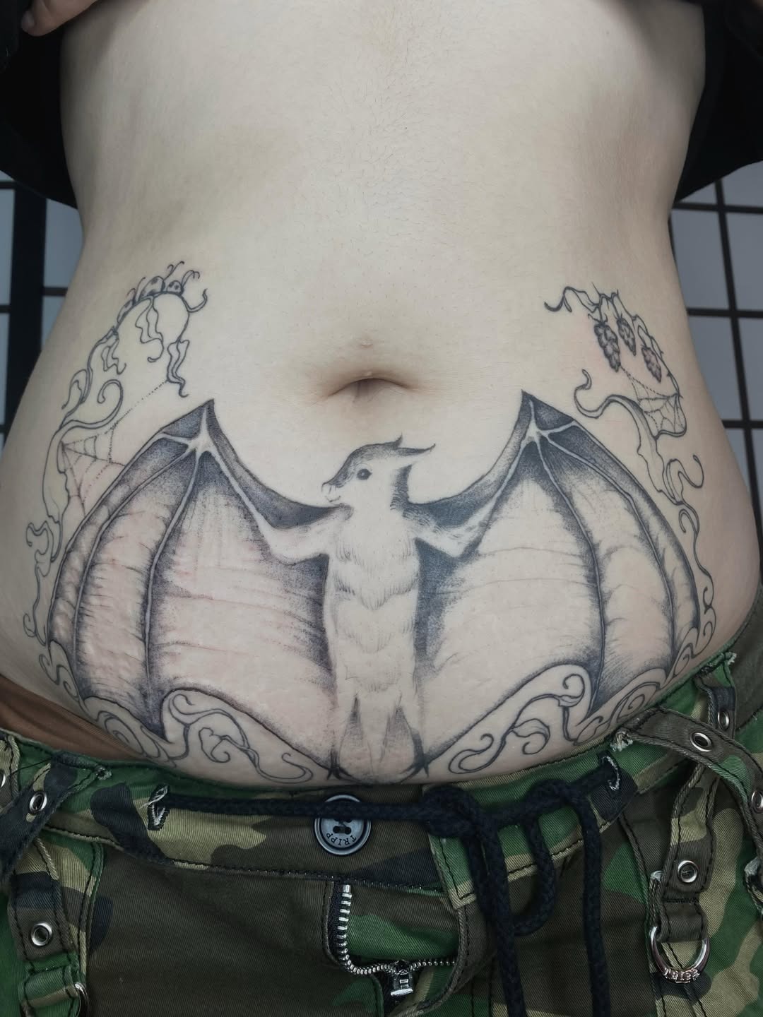 Twin Mermaid Stomach Tattoo Tattoo Design