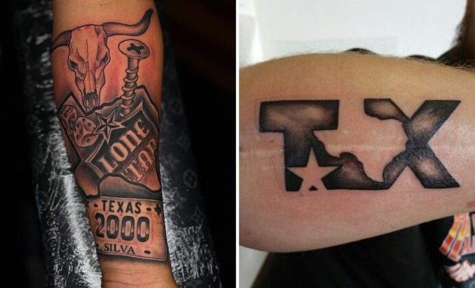 27+ Women Texas Tattoo Ideas For And Men Tiny Fine Line Traditional Sleeve Designs