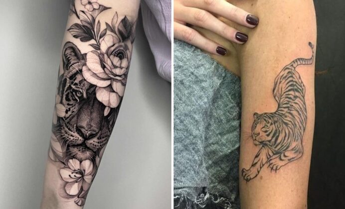 18+ Women Tiger Tattoo Ideas For Fierce and Feminine Designs