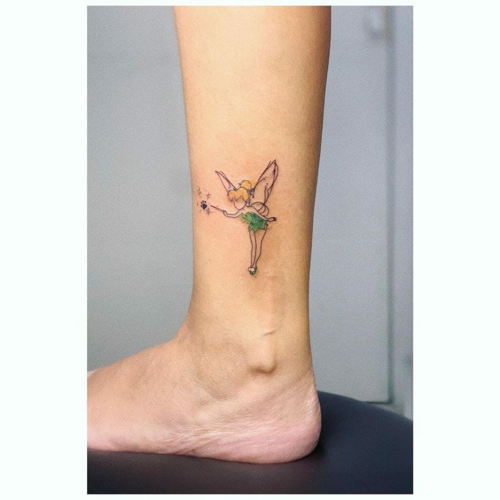Tinkerbell Ankle Tattoo Tattoo Design
