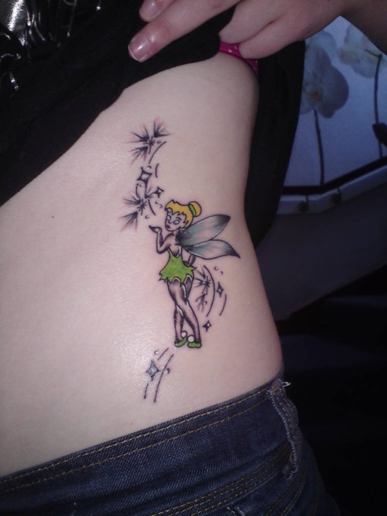 Tinkerbell Blowing Stars Tattoo Tattoo Design