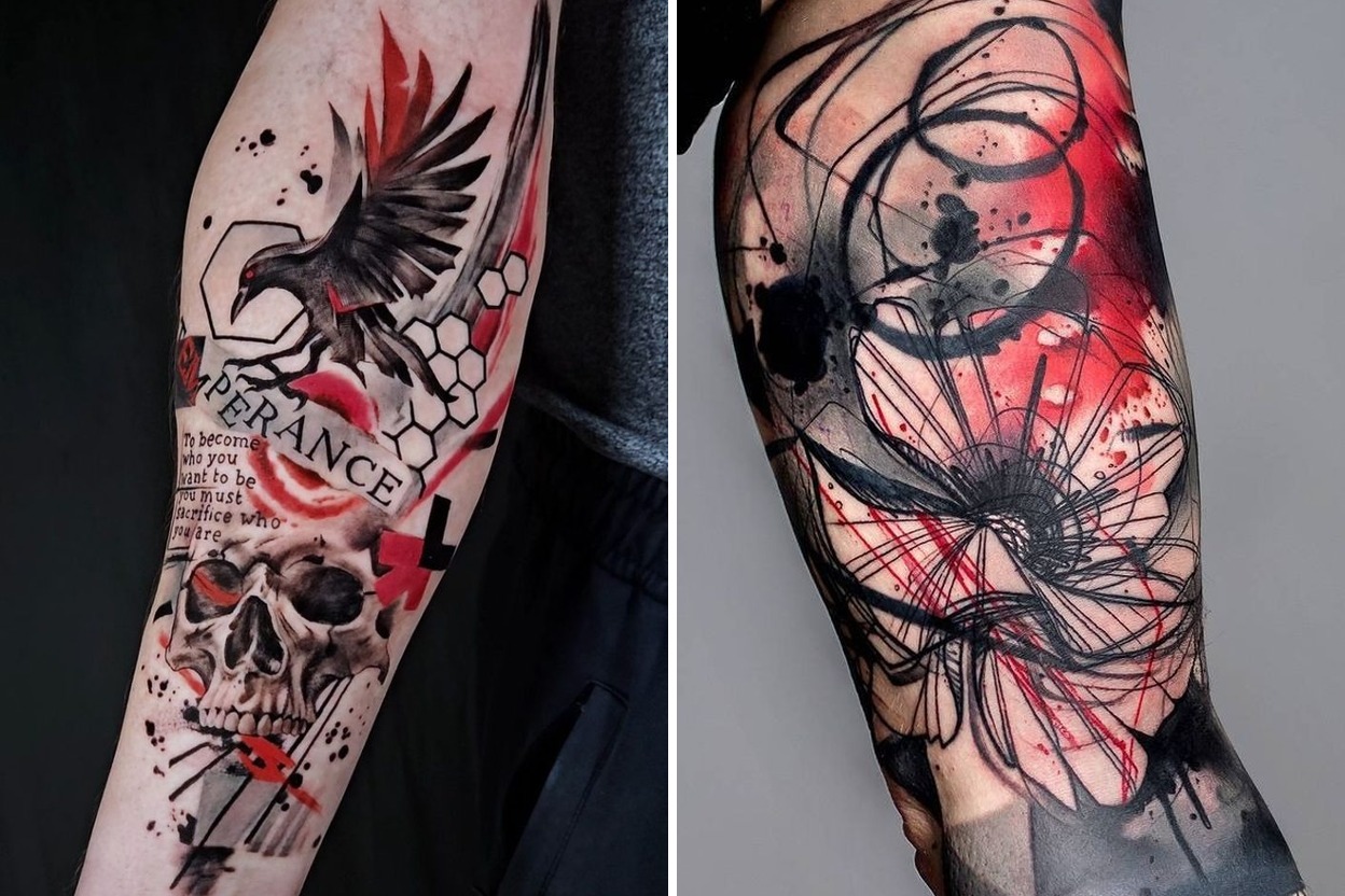 25 Trash Polka Tattoo Ideas 2025 With Bold Designs And Geometric Inspiration For Men And Women Featured Lookbook Collage