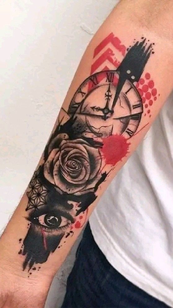 "Love Fast Die" with Shattered Effects Tattoo Design
