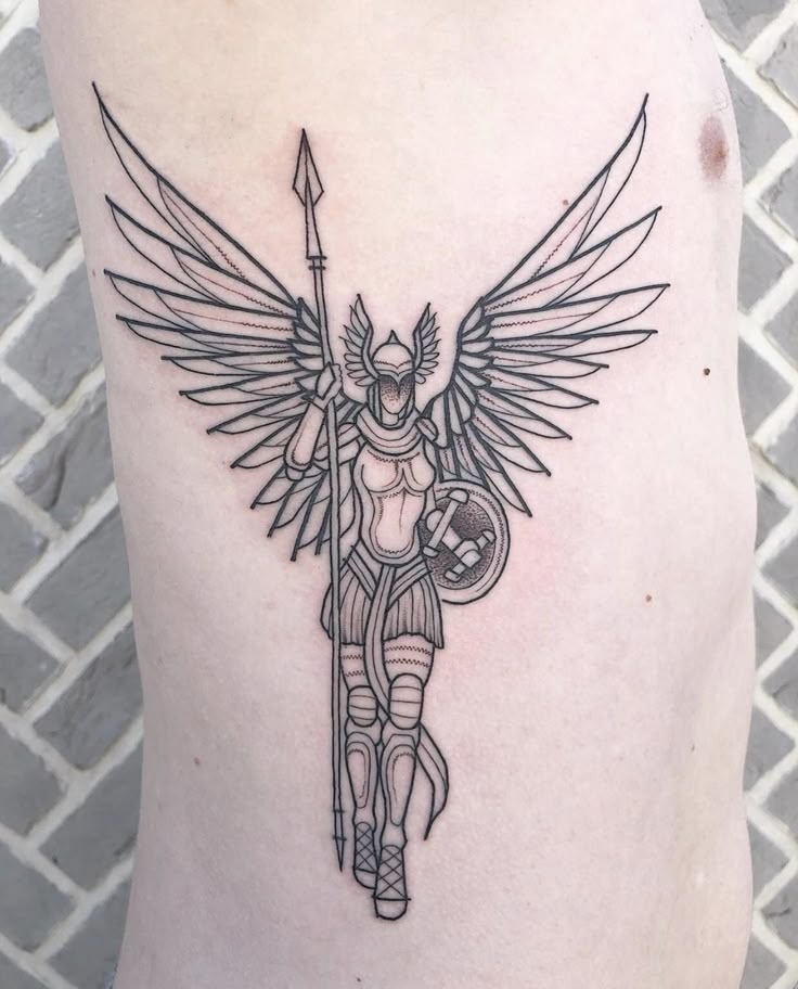 Abstract Power in Blackwork Tattoo Design