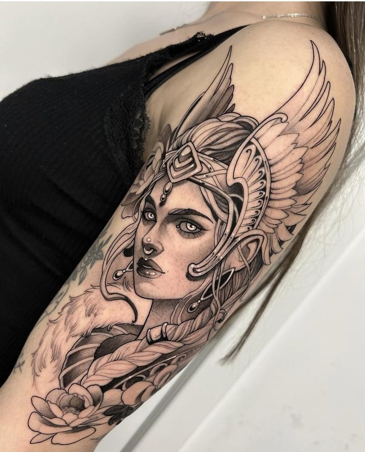 Backpiece of mythical size Tattoo Design