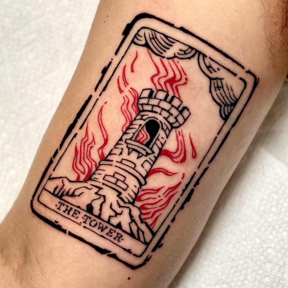 Bold color and Nordic symbolism Tattoo Design