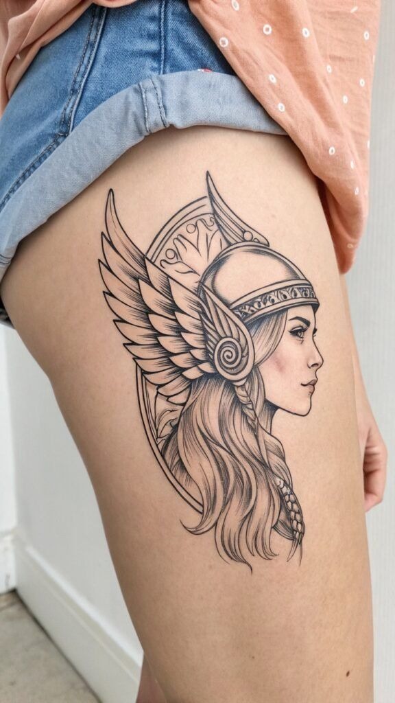Raven Guard Warrior Tattoo Design