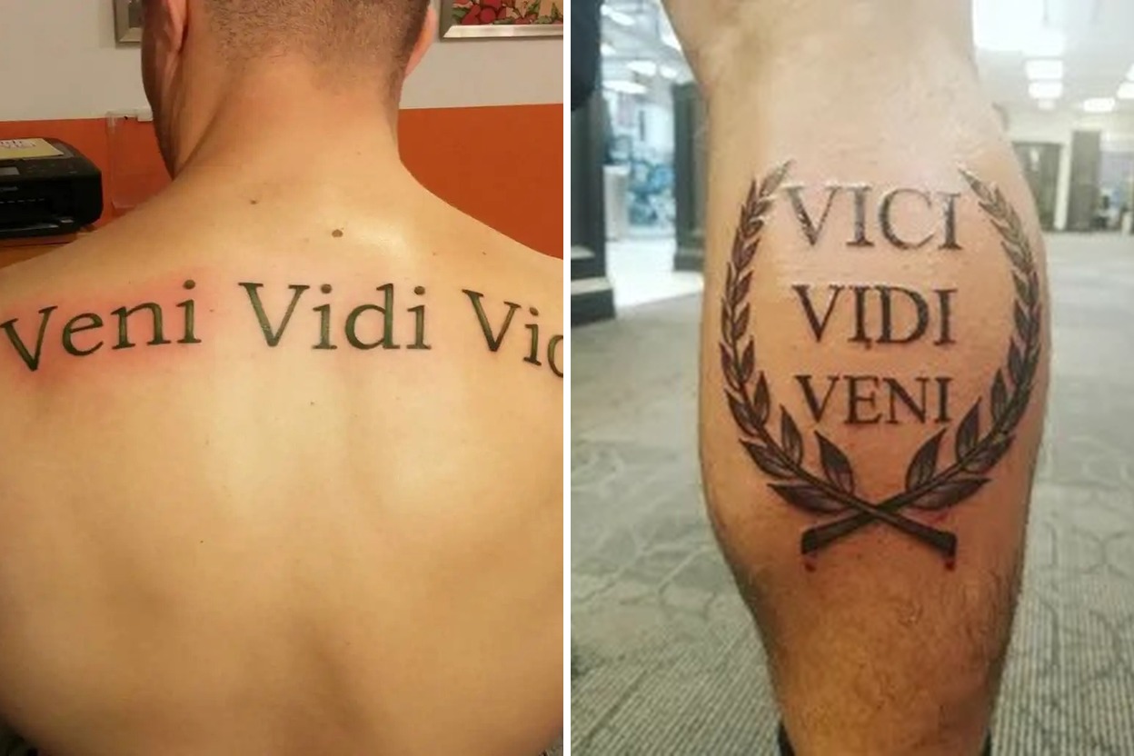 29+ Women Veni Vidi Vici Tattoo Ideas & Inspiration Featured Lookbook Collage