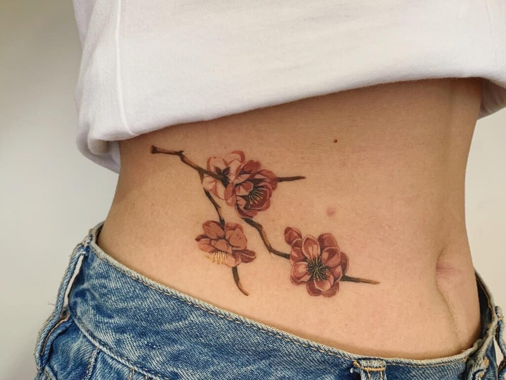 Butterfly Waist Tattoo Tattoo Design