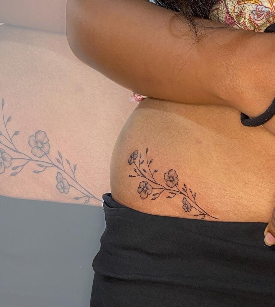 Feather Waist Tattoo Tattoo Design