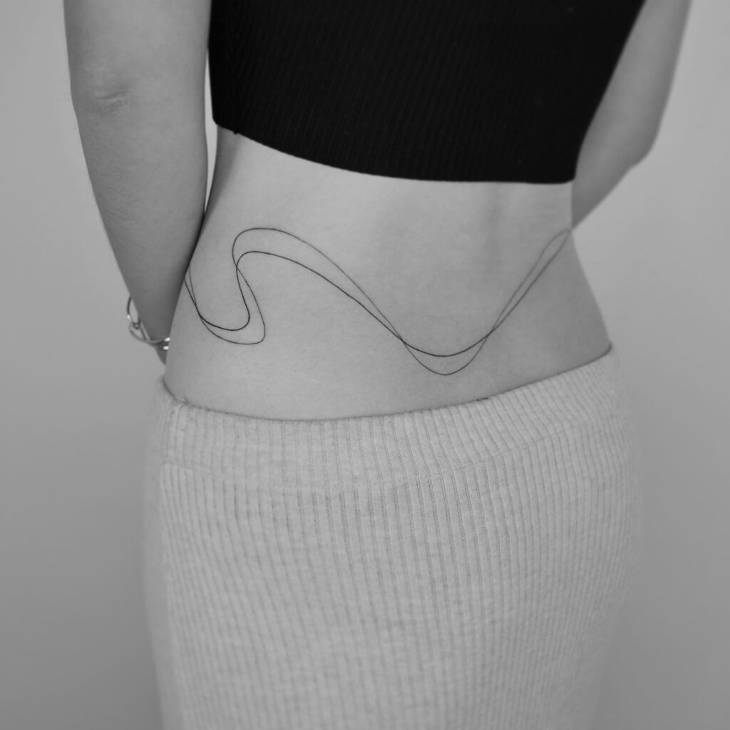 Single Rose Waist Tattoo Tattoo Design