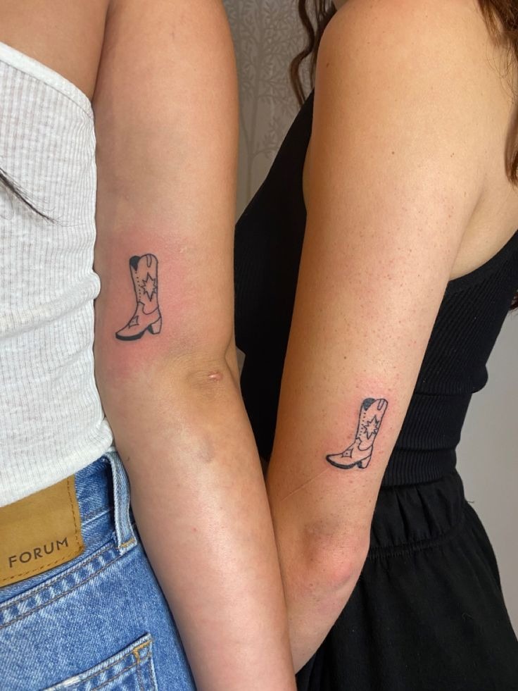 Classic Cowboy Boot Tattoo Tattoo Design