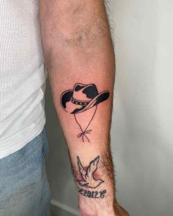 Cowboy Hat Balloon Tattoo Tattoo Design