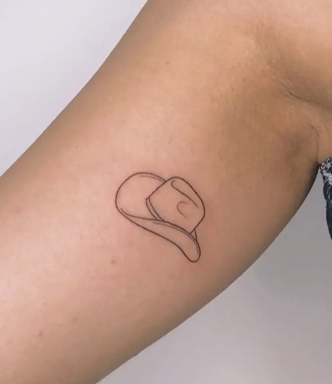 Simple Cowboy Hat Tattoo Tattoo Design