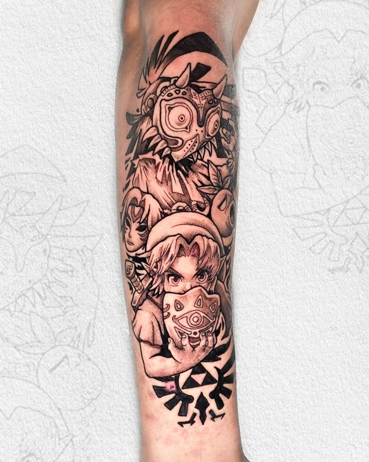 Bold Triforce Crest Inner Arm Tattoo Tattoo Design