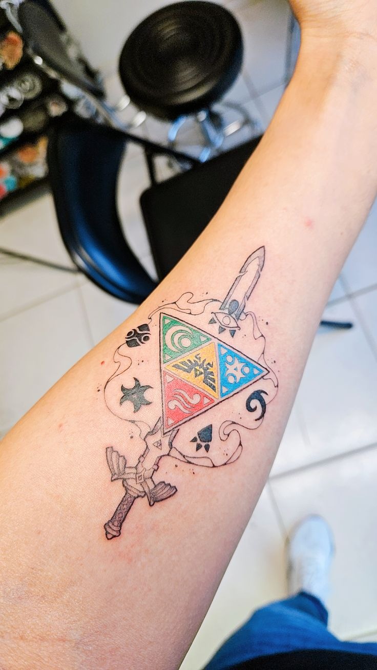 Simple Majora's Mask Back Tattoo Tattoo Design