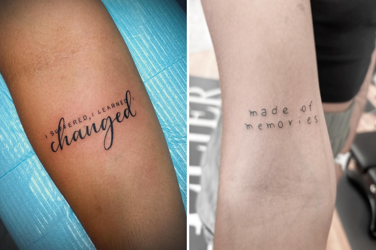 18+ Word Tattoo Ideas Curated for Your Next Session Featured Lookbook Collage