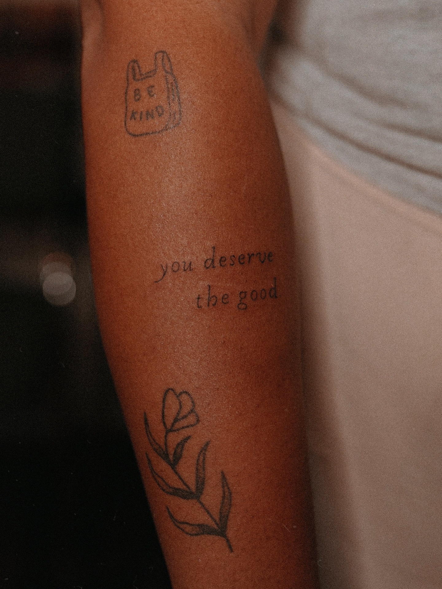 You Deserve the Good Tattoo Tattoo Design