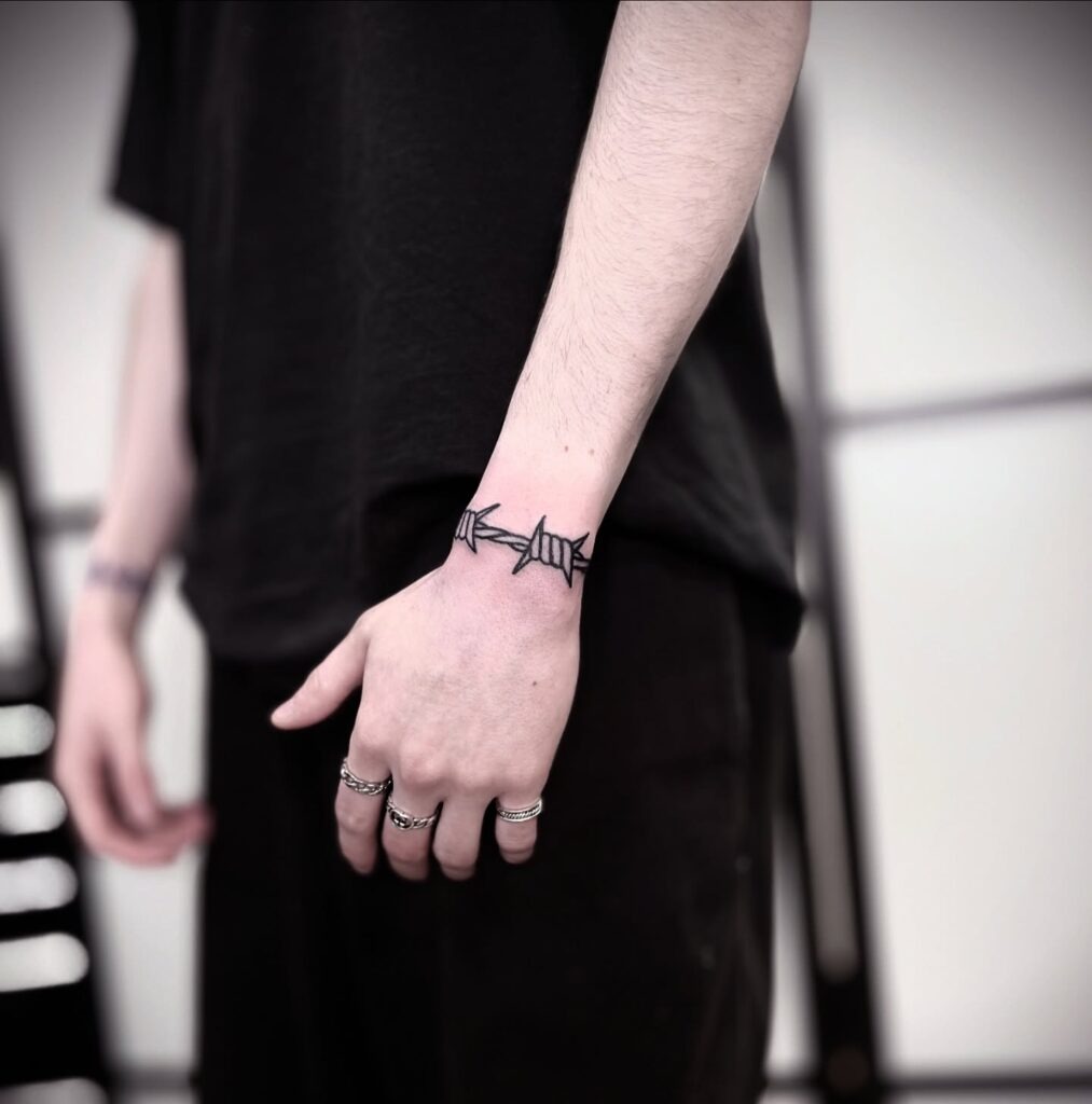 Barbed Wire Wristband Tattoo Tattoo Design