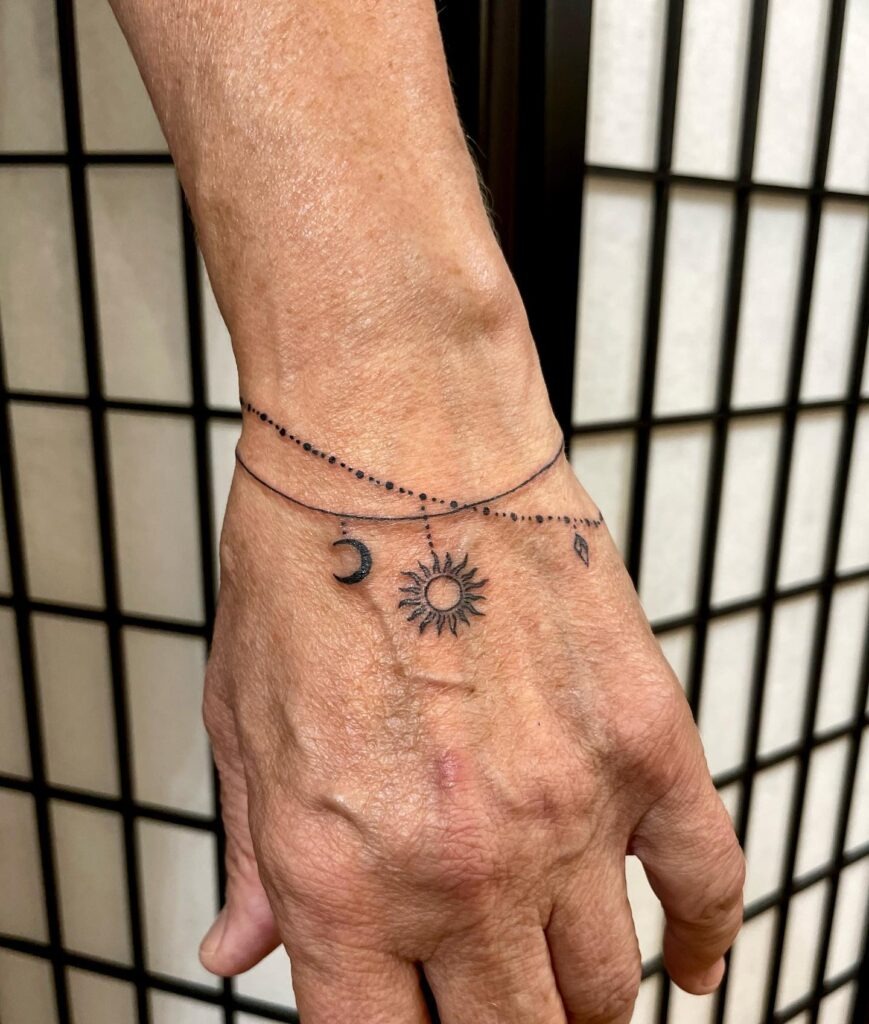 Celestial Charm Bracelet Tattoo Tattoo Design