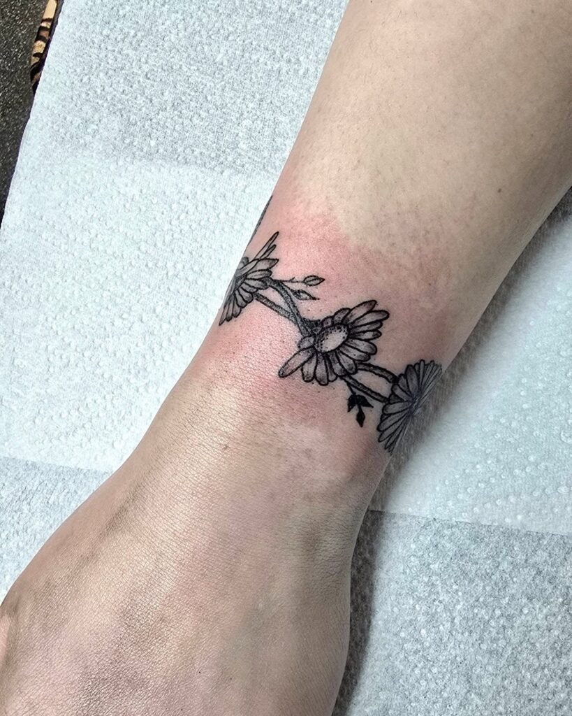 Daisy Chain Wrist Tattoo Tattoo Design