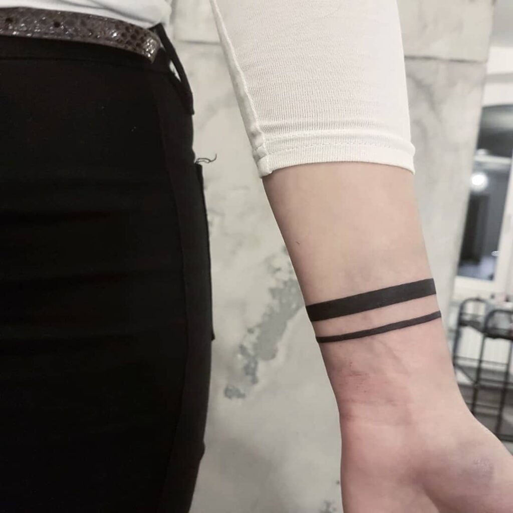 Double Black Armband Bracelet Tattoo Tattoo Design
