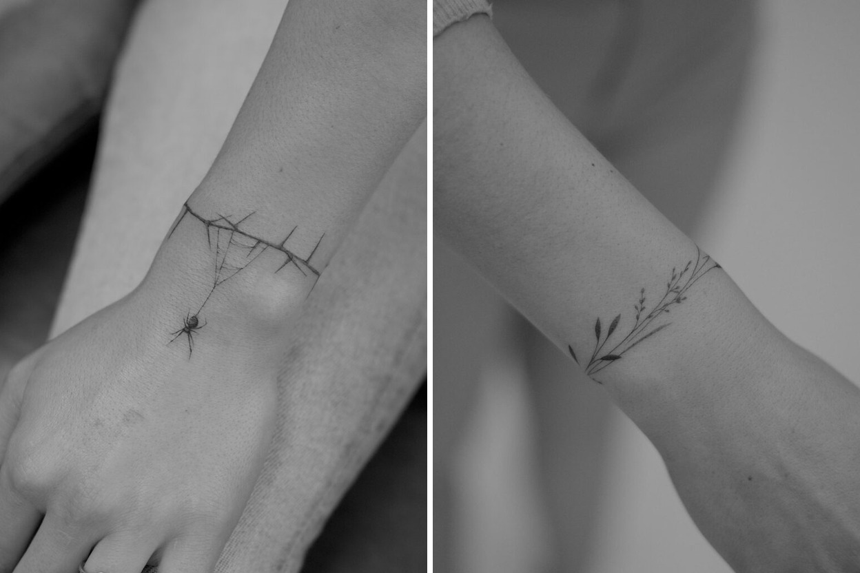 62+ Wrist Bracelet Tattoo Ideas & Inspiration Featured Lookbook Collage
