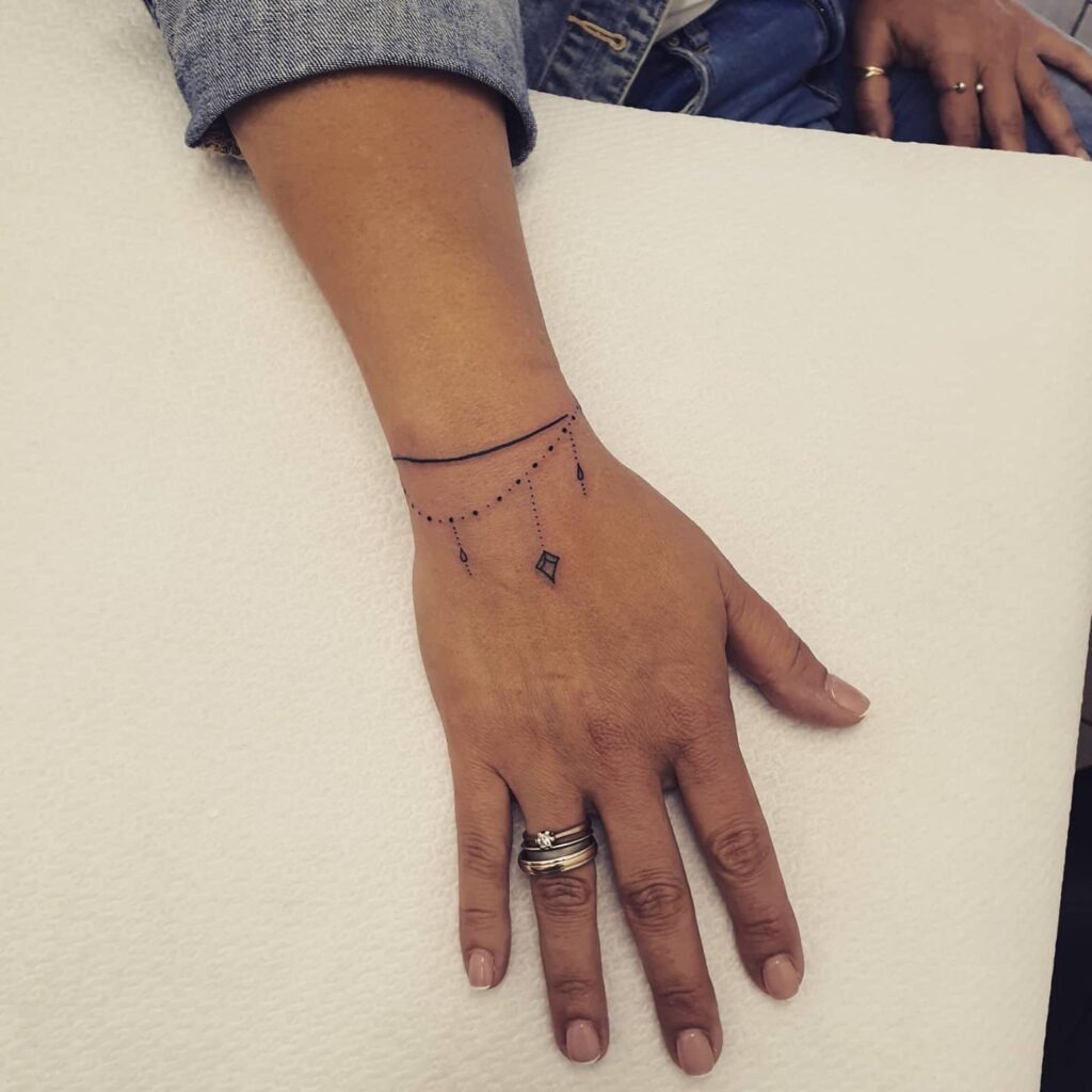 Geometric Charm Bracelet Tattoo Tattoo Design