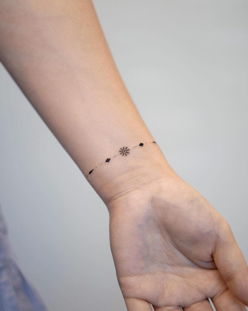 Geometric Star Bracelet Tattoo Tattoo Design