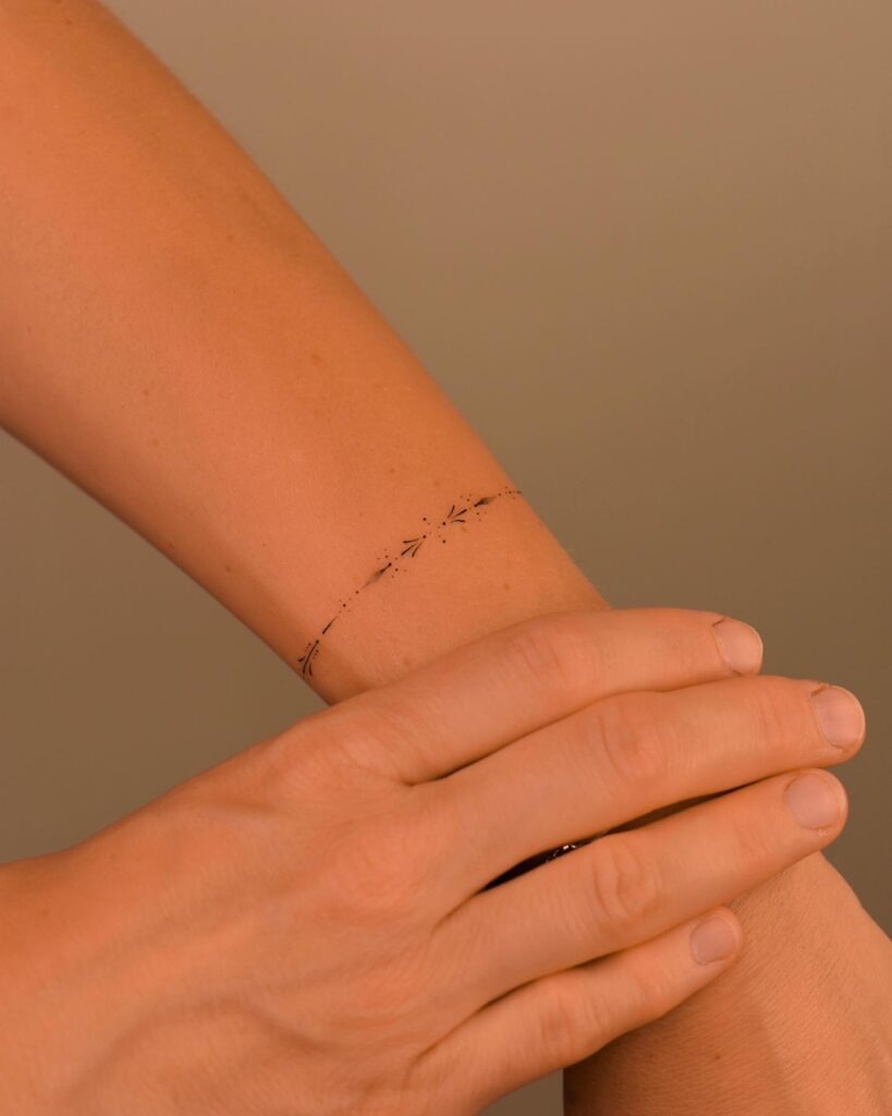 Minimal Ornamental Bracelet Tattoo Tattoo Design