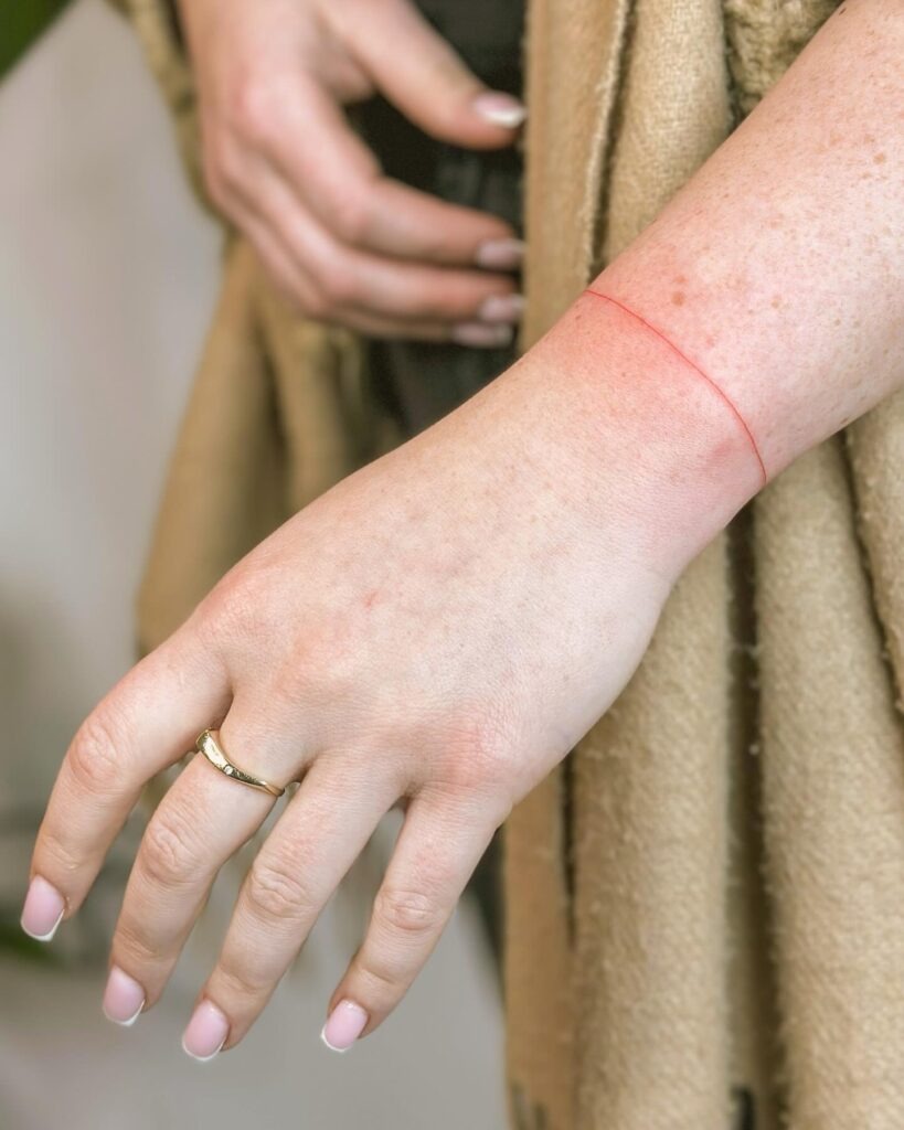 Red String Bracelet Tattoo Tattoo Design