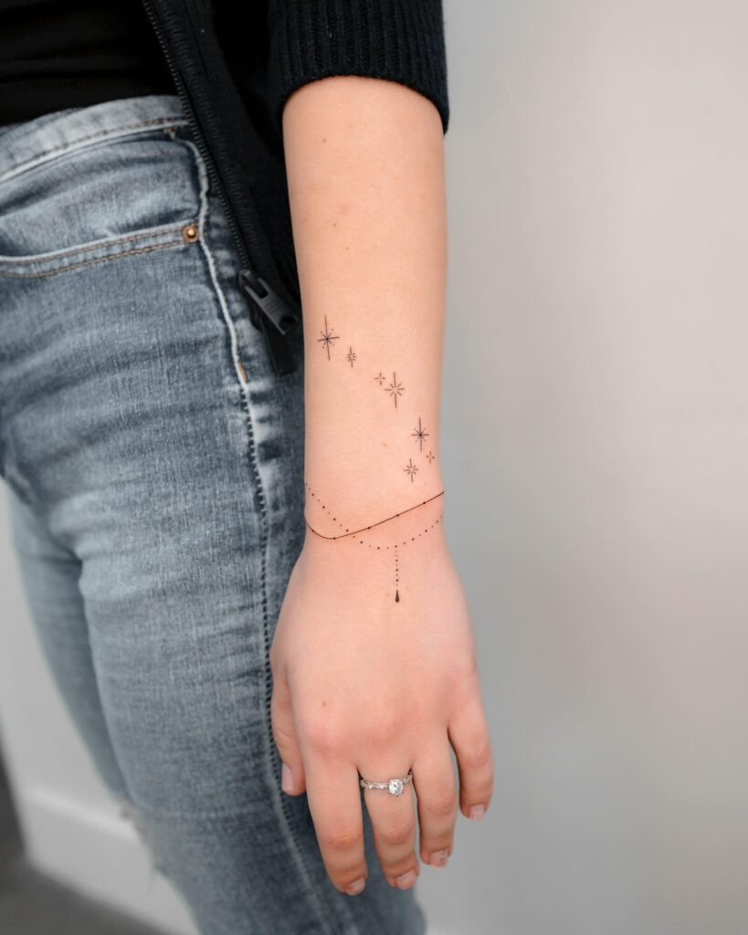 Starry Sky Bracelet Tattoo Tattoo Design