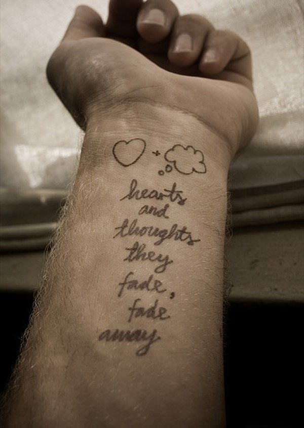 A broken heart wrist tattoo Tattoo Design