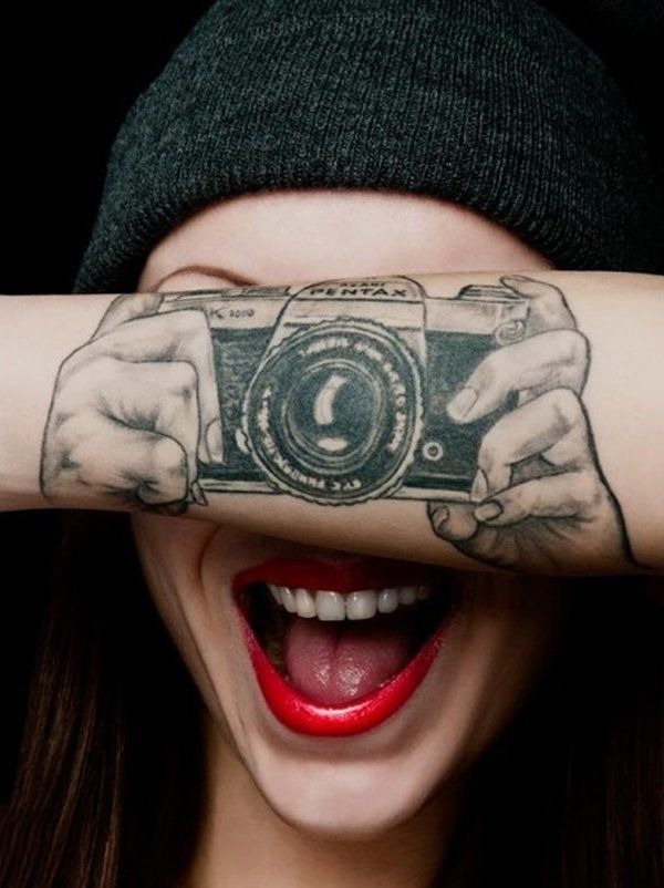 Camera wrist tattoo Tattoo Design