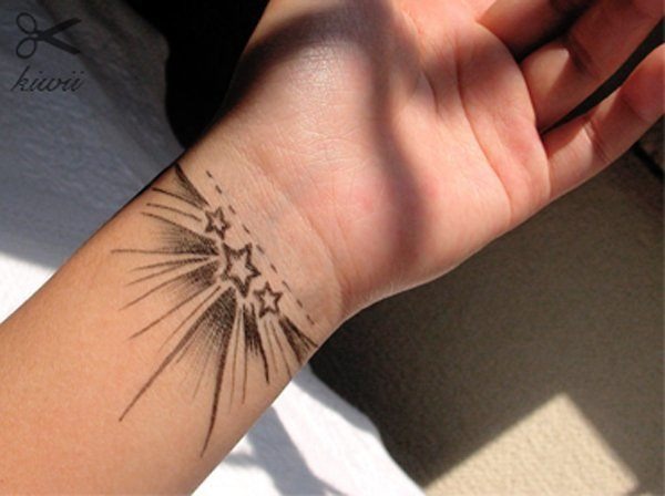 Star tattooon wrist Tattoo Design