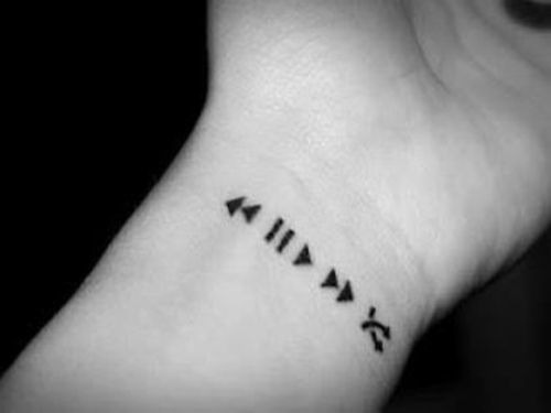 The digital Player Mp3 Wrist Tattoo Tattoo Design