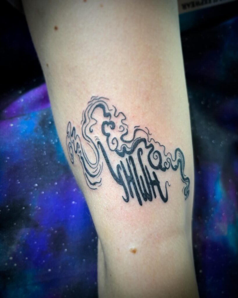 Floral Faith Tattoo Design