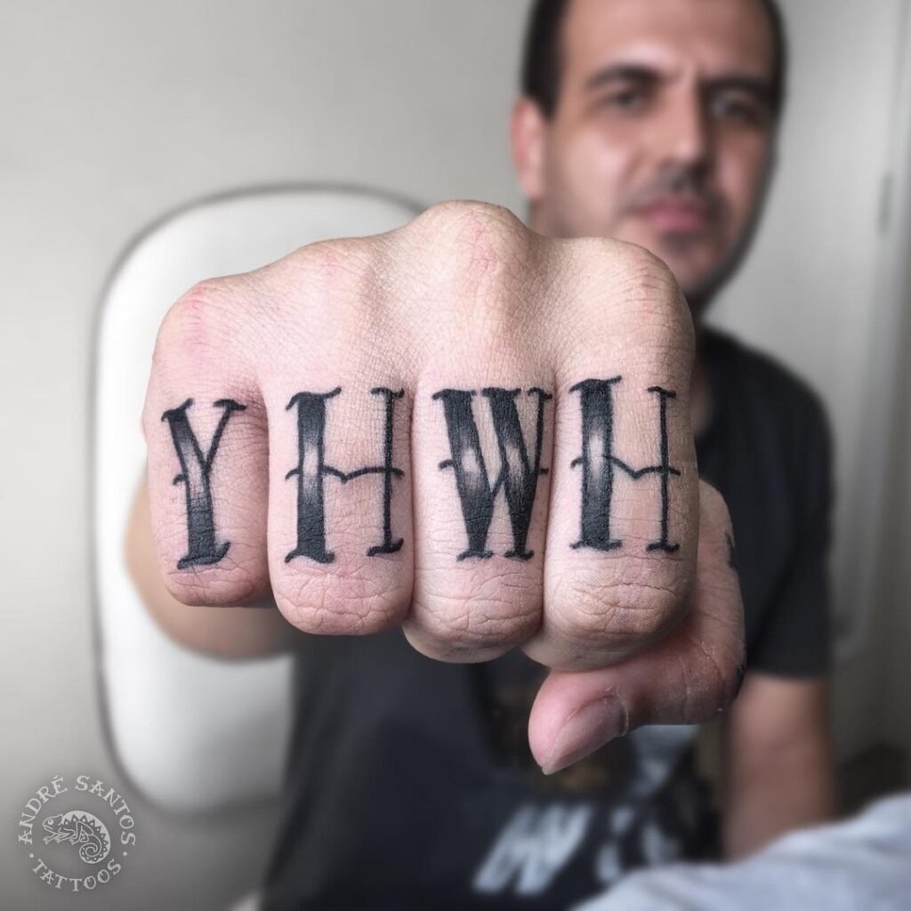 Minimalist Devotion Tattoo Design