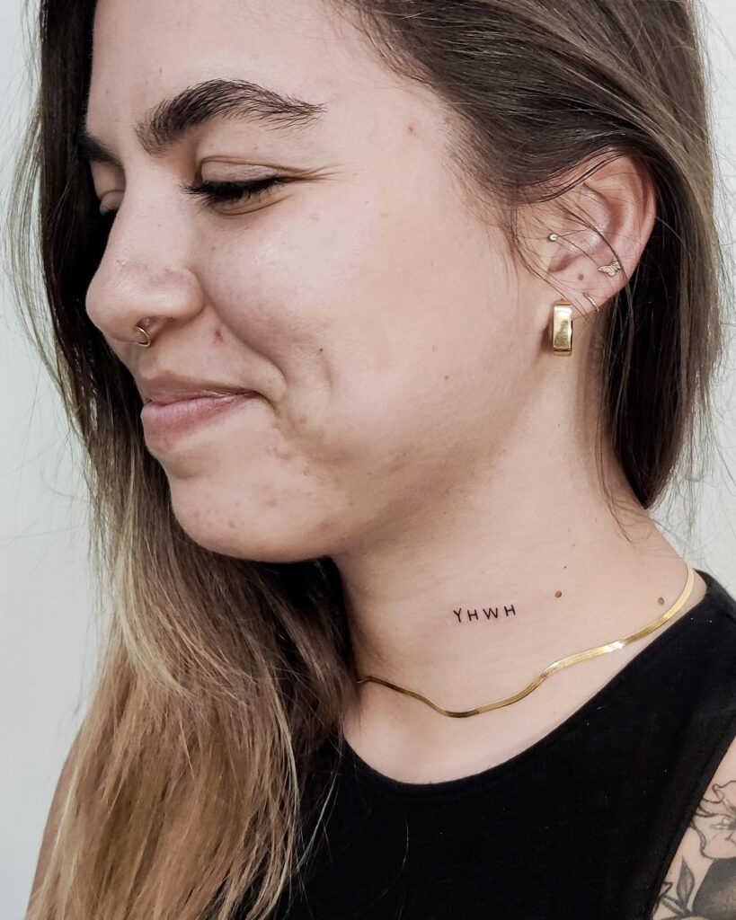 Sacred Inscription Tattoo Design