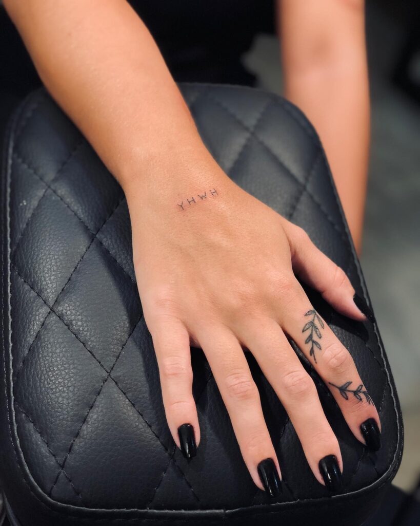 YHWH: Breath of Life Coordinates Tattoo Design