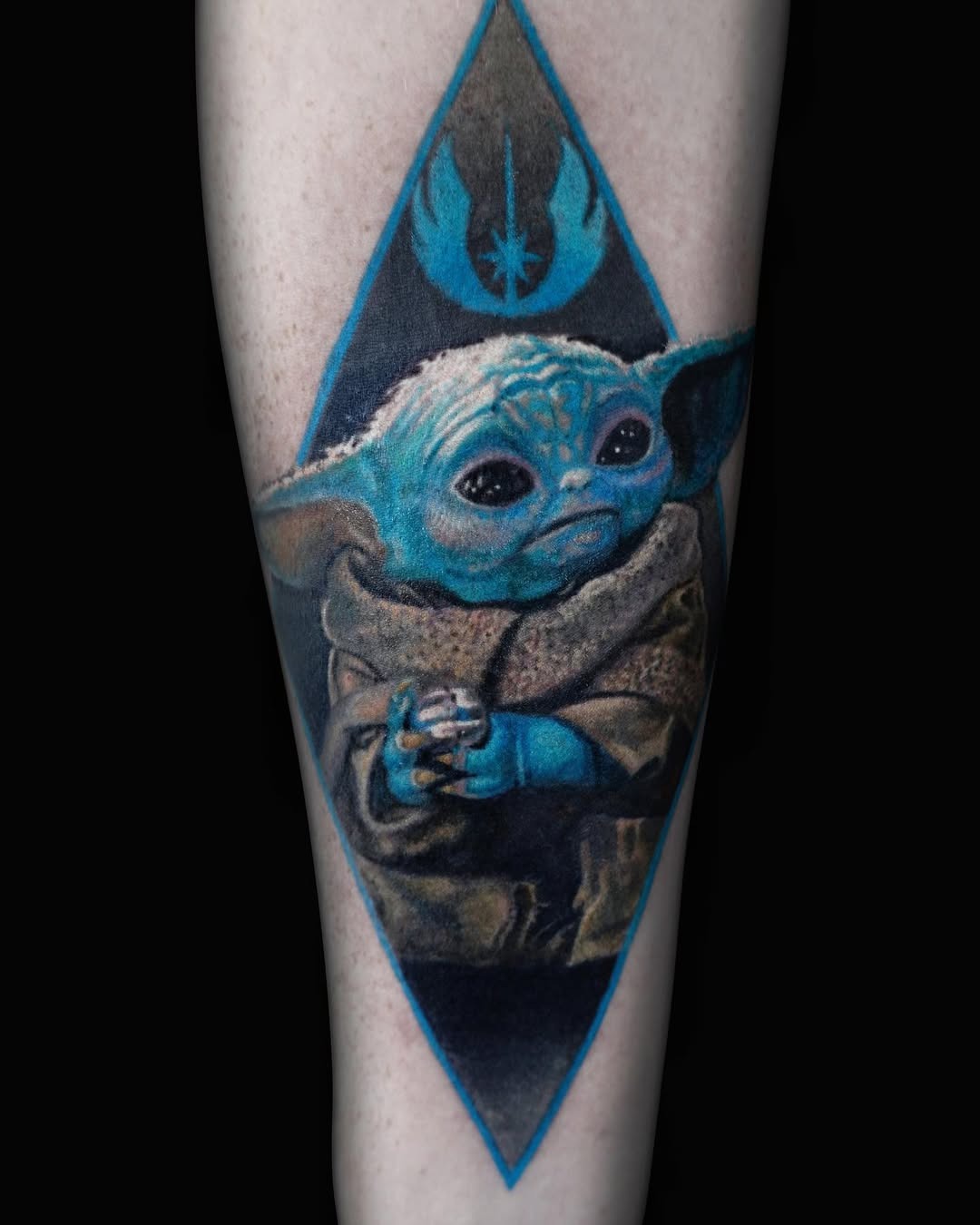 Adorable Yoda Tattoo for Star Wars Fans Tattoo Design