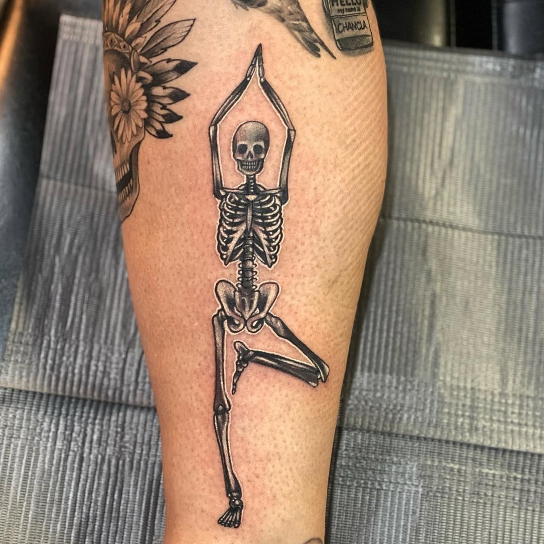 Captivating symbols of yoga and spirituality Tattoo Design