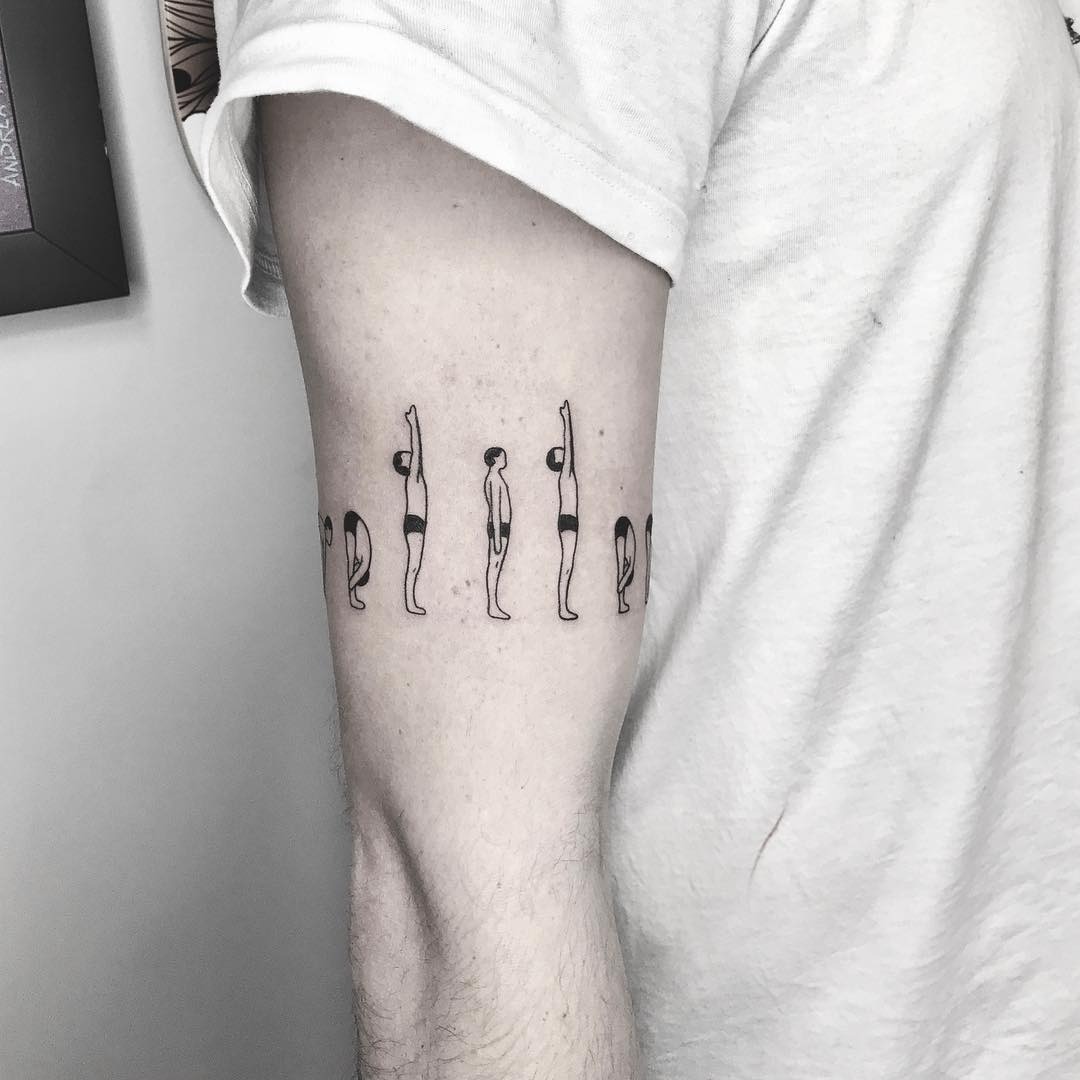 Dynamic tiger tattoo embodies strength and grace Tattoo Design