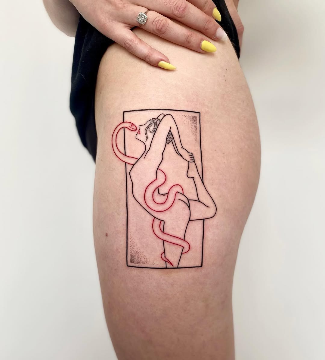 Elegant elephant tattoo representing strength and wisdom Tattoo Design
