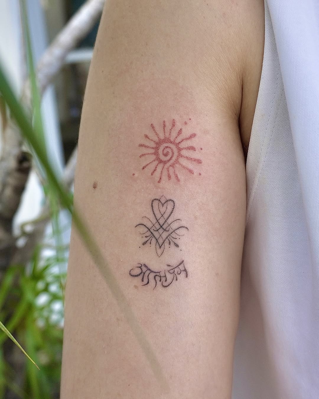 Elegant moon and flower foot tattoo design Tattoo Design